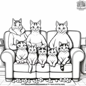 Cat coloring pages