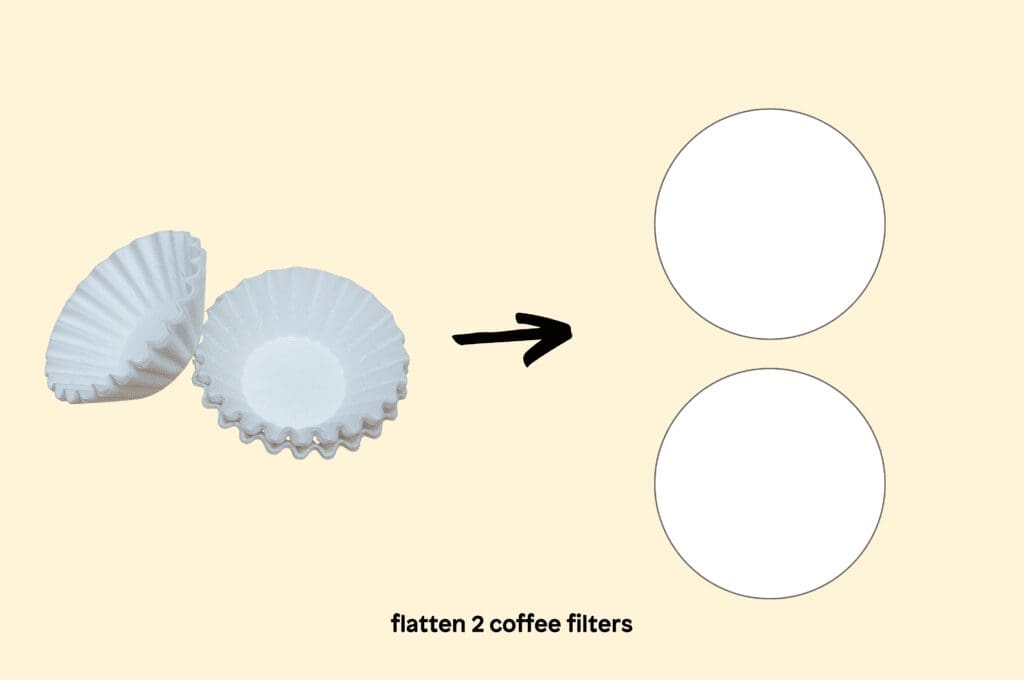 Coffee filter butterfly