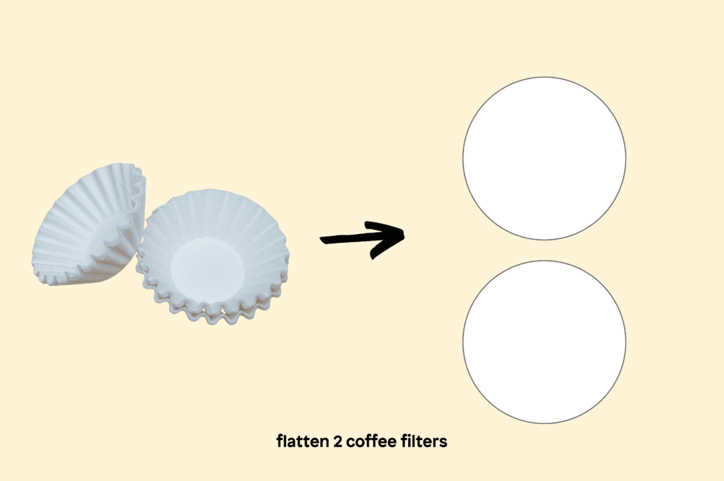 Coffee filter butterfly