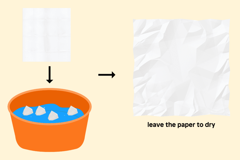 Leave the paper to dry