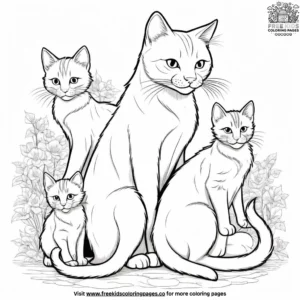 Cat coloring pages