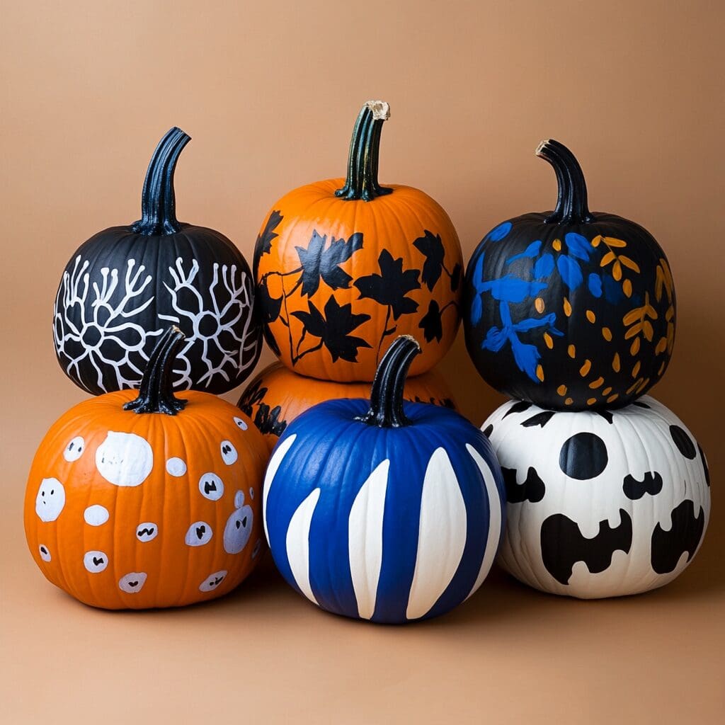 Painted pumpkins example 2