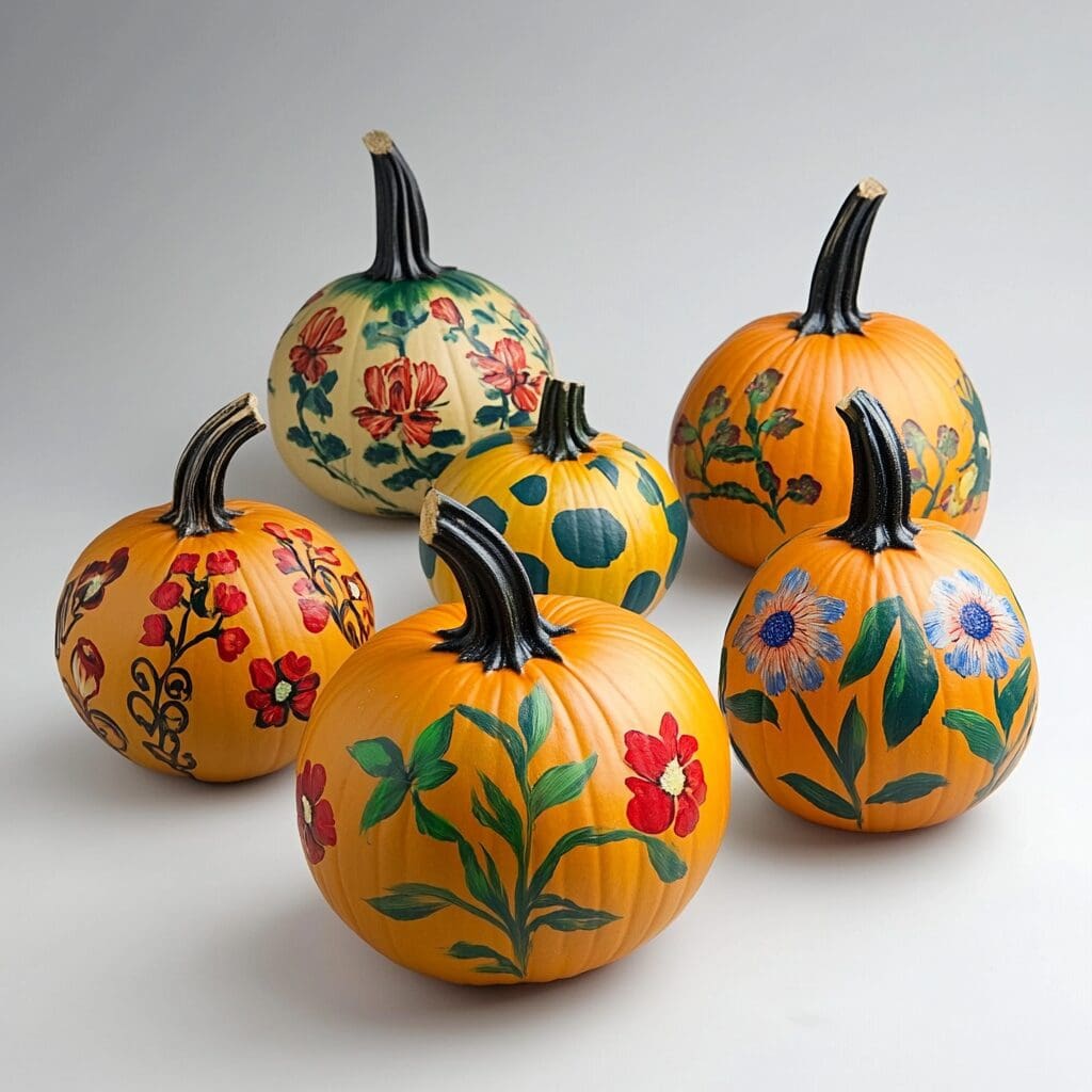 Painted pumpkins example 3