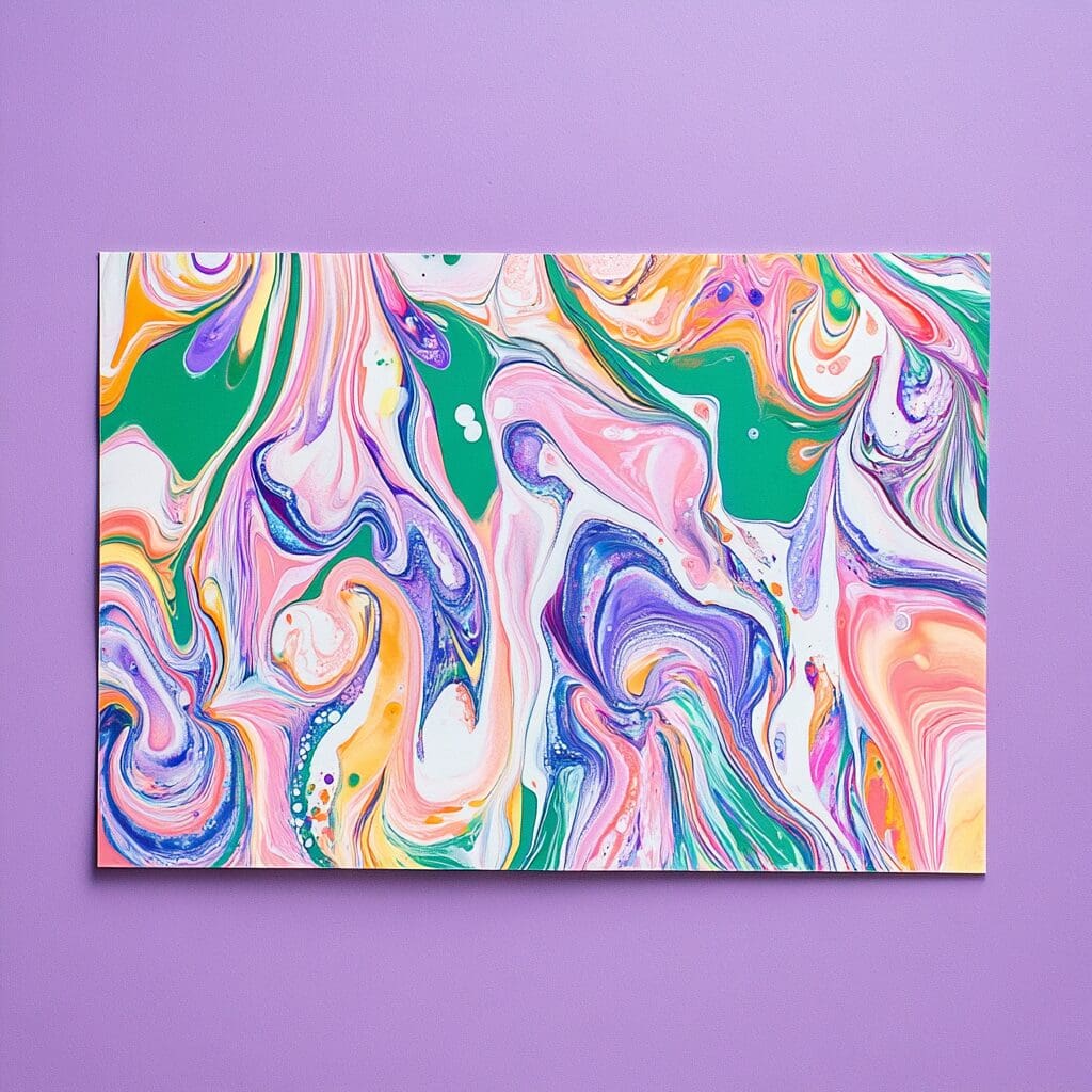 Paper marbling example 2