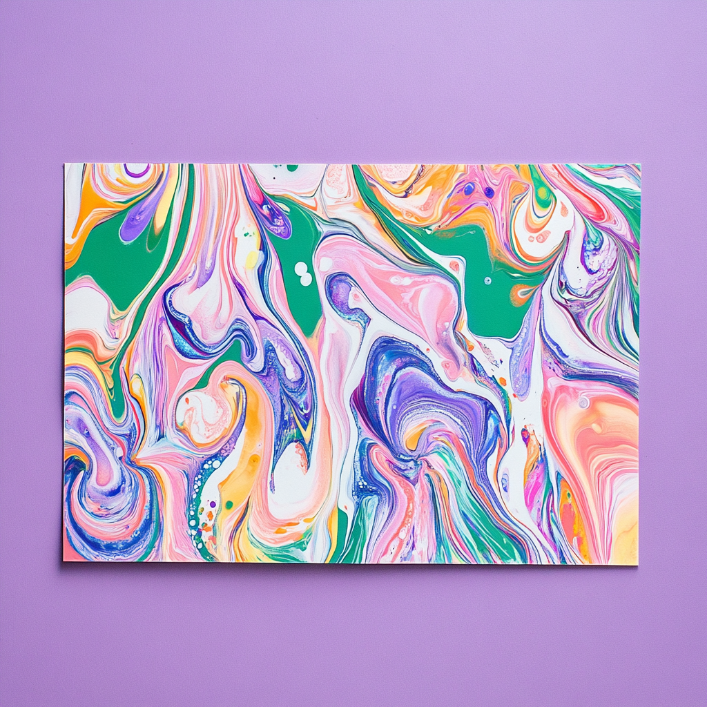 Paper marbling example 2