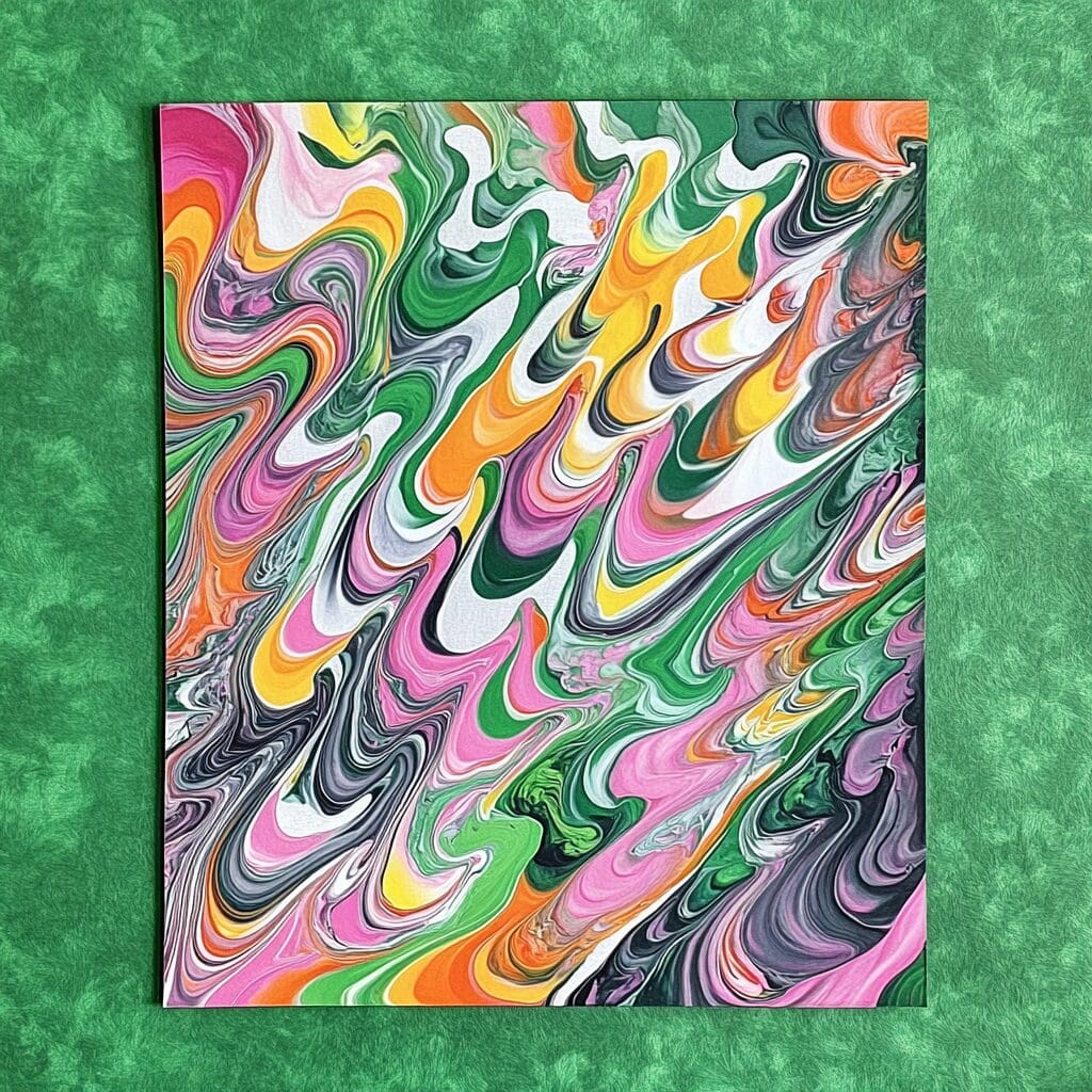 Paper marbling example 3