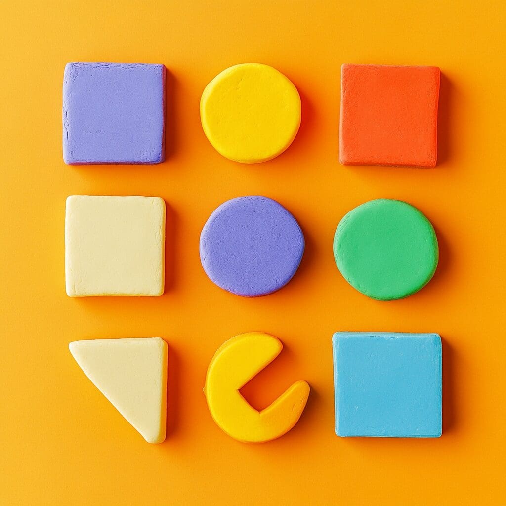 Playdough math activities example 1