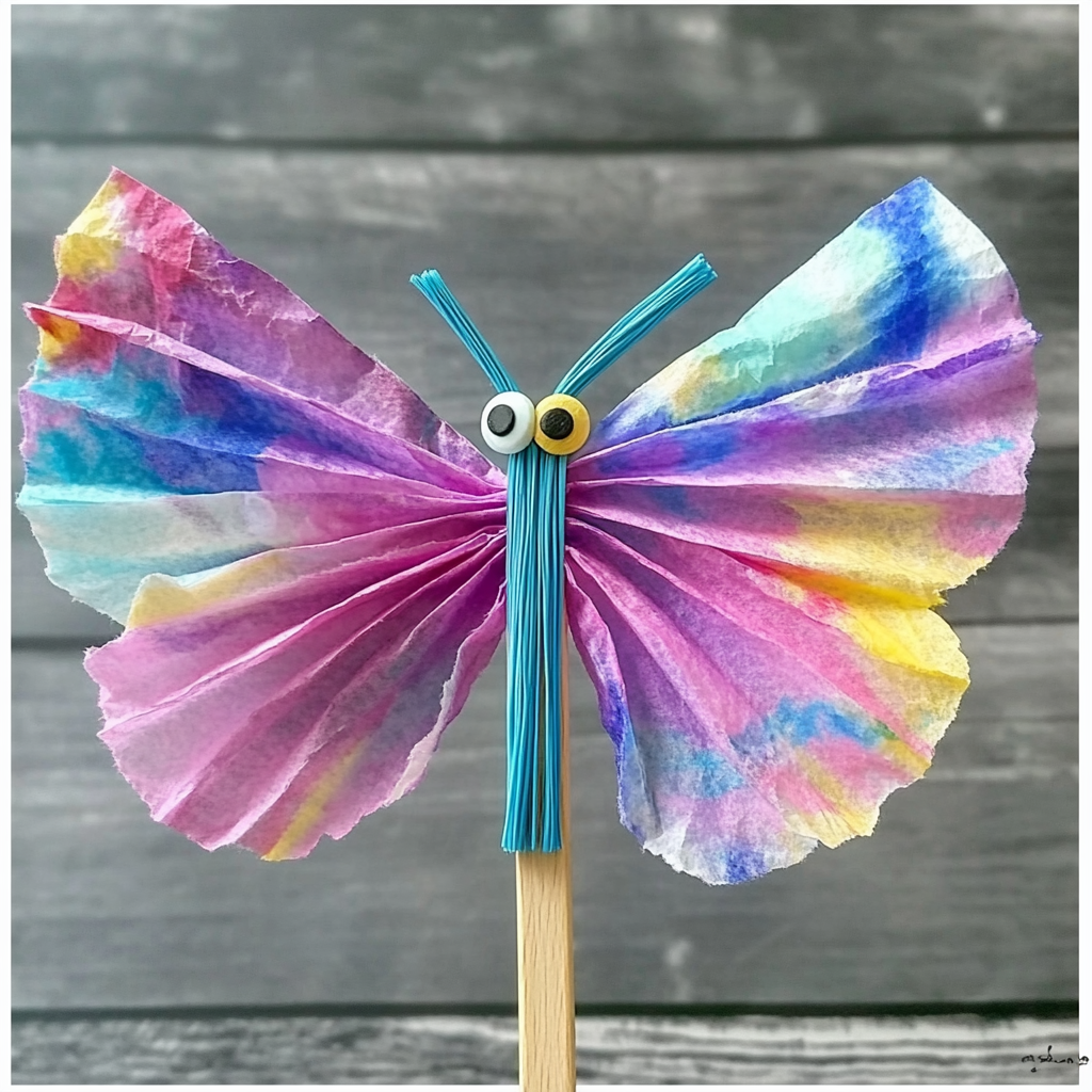 Coffee filter butterfly