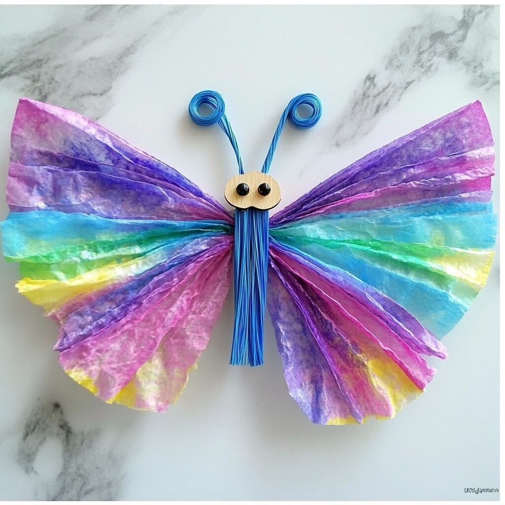 Coffee filter butterfly