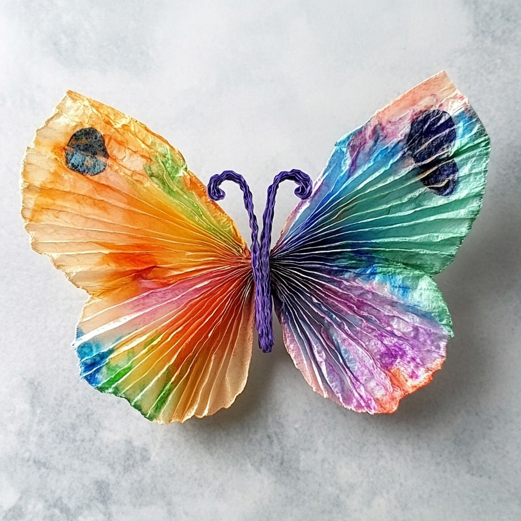 Coffee filter butterfly