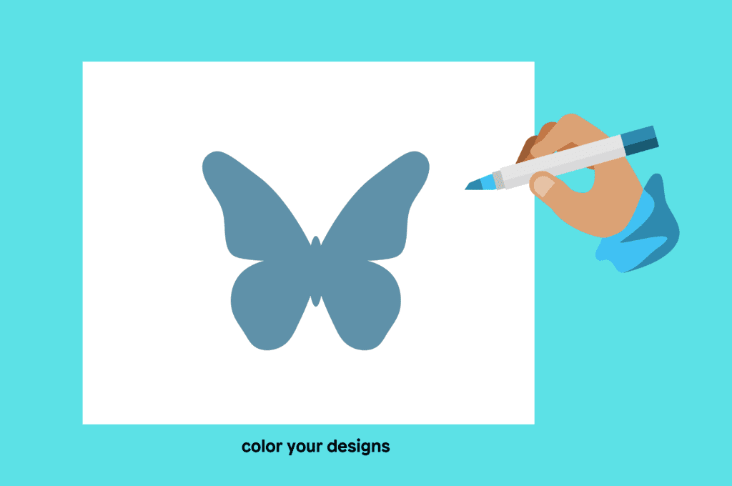 Step 2 color your designs