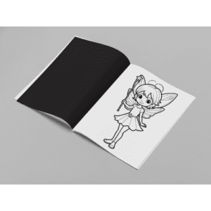 a coloring book with a cartoon character on it