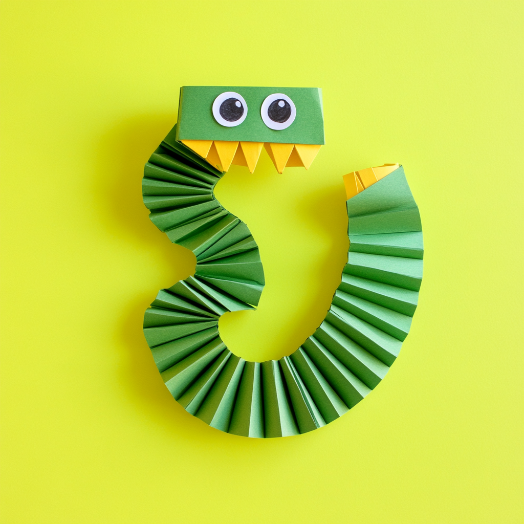 Accordion paper snake 3