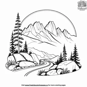 Alpine Adventure Coloring Pages