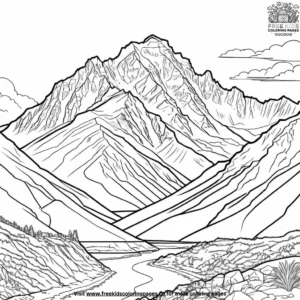 Andes Mountain Range Coloring Pages