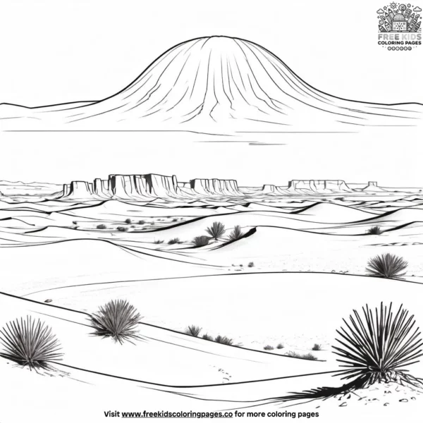 Arabian desert coloring pages