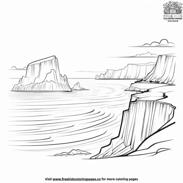 Arctic coast coloring pages