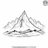 Arctic Mountain Range Coloring Pages