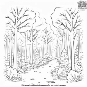 Autumn Forest Coloring Pages