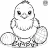 Baby Chick on Easter Morning Coloring Pages