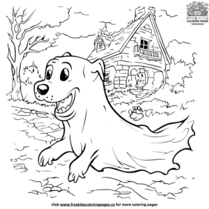 Ghost Dog Coloring Pages