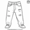 Baggy Jeans Style Coloring Pages