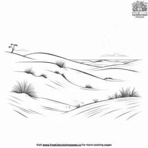 Beach Dunes Coloring Pages