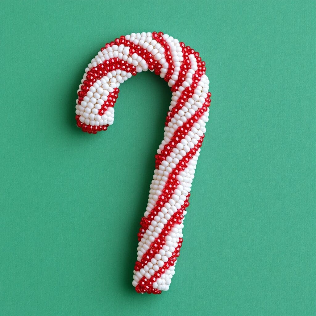 Beaded candy canes 1