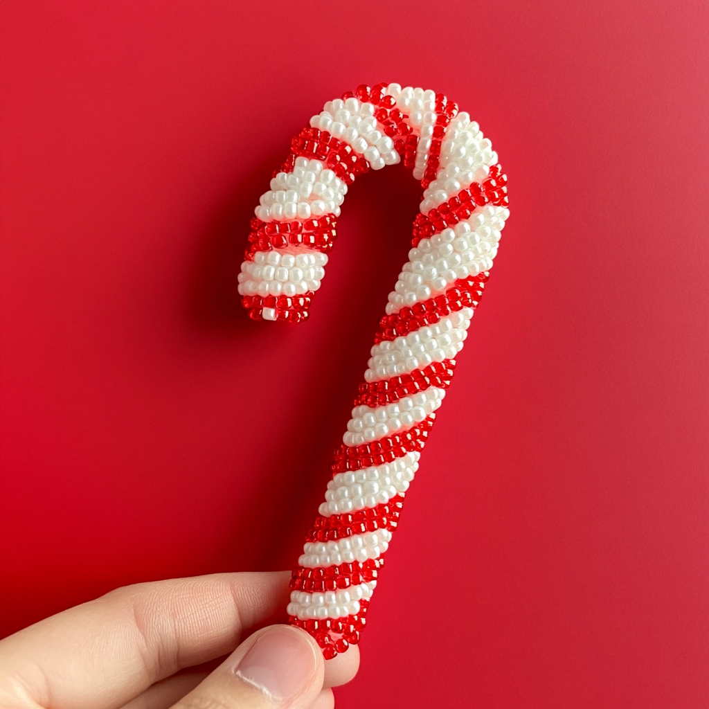 Beaded candy canes 2