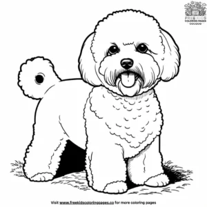 Bichon frise coloring pages