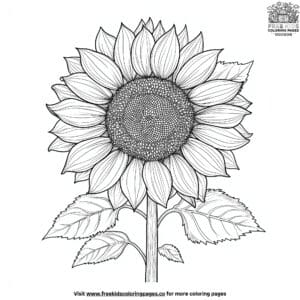 Big Flower Plant Coloring Pages