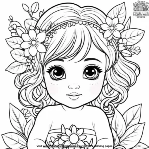 Blossom Babe Coloring Pages