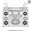 Boom Box Beats Coloring Pages