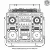 Boombox Blast Coloring Pages