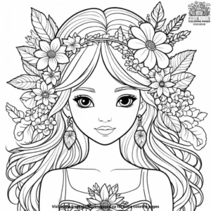 Bouquet Beauty Coloring Pages