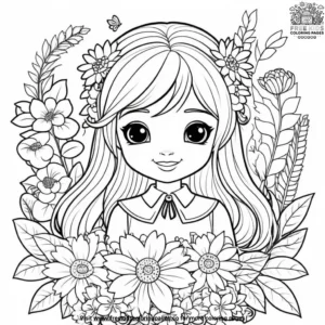 Bouquet Buddy Coloring Pages