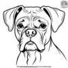 Boxer Coloring Pages