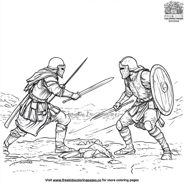 Brave warriors and legends coloring pages