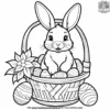 Bunny and Easter Basket Coloring Pages