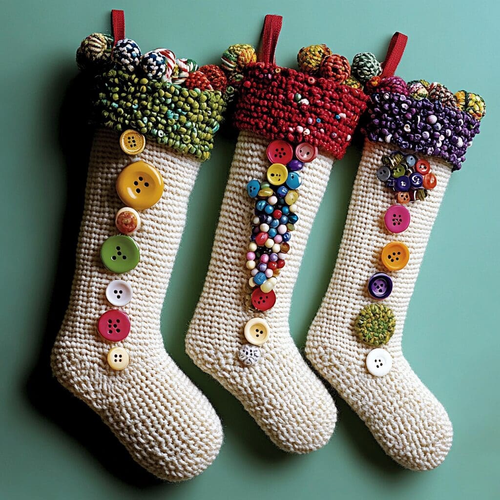 Button and bead stockings 3