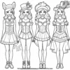 Carnival Parade Outfits Coloring Pages