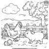 Chicken And Friends Coloring Pages