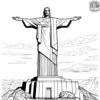 Christ the Redeemer Coloring Pages