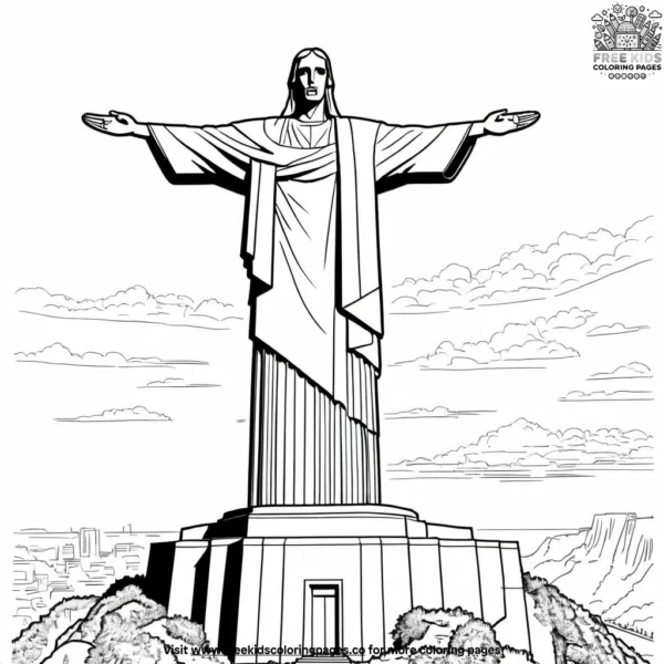 Christ the redeemer coloring pages