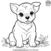 Chubby Puppy Coloring Pages