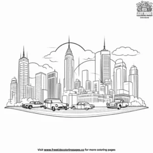 City Panorama Coloring Pages