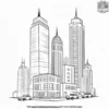 City Skyscraper Coloring Pages