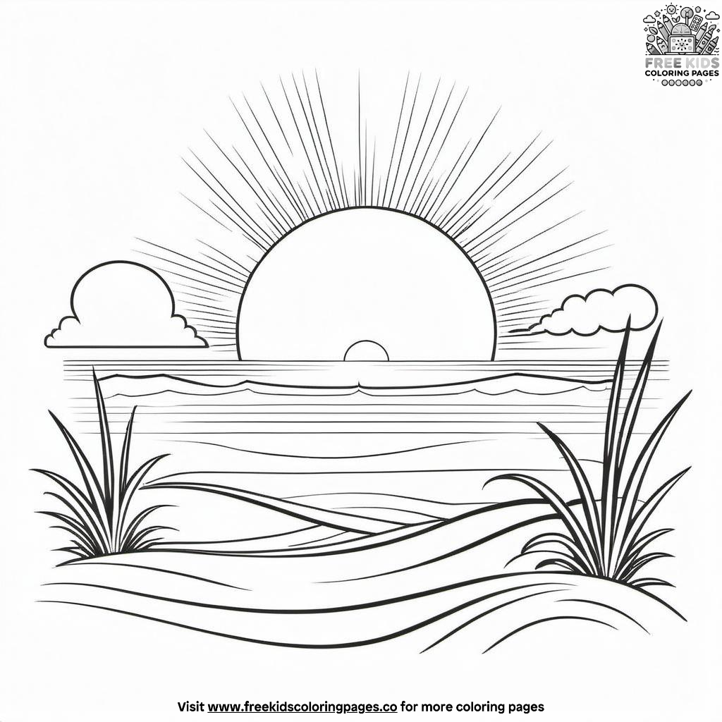 Coloring Pages Sunrise Coloring Pages Sunrise