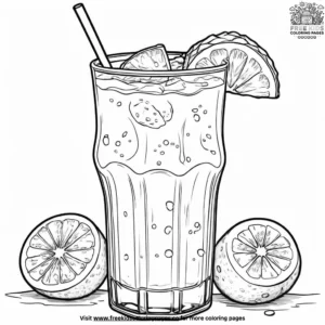 Colorful Aguas Frescas Coloring Pages