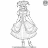 Colorful Carnival Costume Coloring Pages